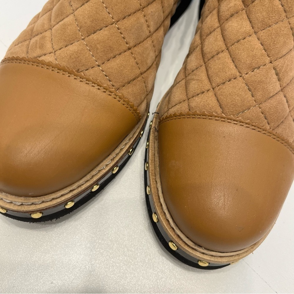 Free People Atlas Chelsea boot quilted camel NWT size 36 - Picture 5 of 9